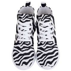 Tiger White-black 003 Jpg Women s Lightweight High Top Sneakers by nate14shop