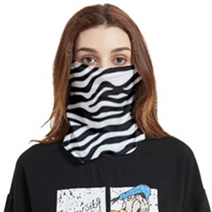 Tiger White-black 003 Jpg Face Covering Bandana (two Sides) by nate14shop