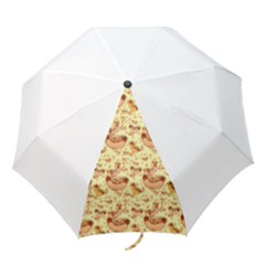 Hot-dog-pizza Folding Umbrellas