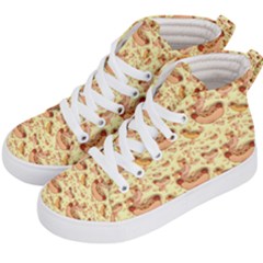 Hot-dog-pizza Kids  Hi-top Skate Sneakers by nate14shop