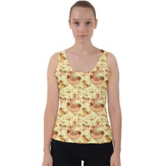 Hot-dog-pizza Velvet Tank Top