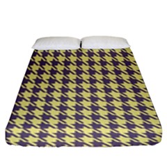 Houndstooth Fitted Sheet (king Size)