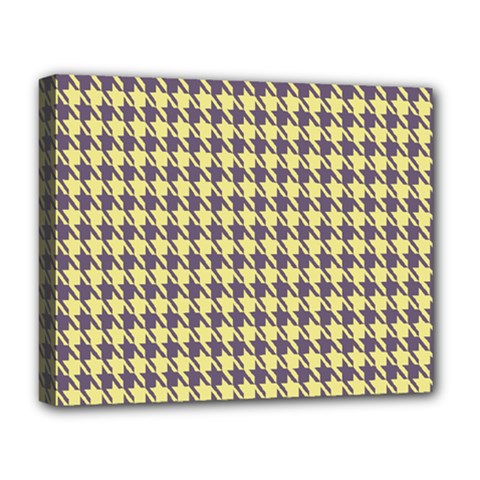 Houndstooth Deluxe Canvas 20  X 16  (stretched) by nate14shop