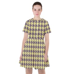 Houndstooth Sailor Dress by nate14shop