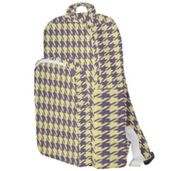 Houndstooth Double Compartment Backpack by nate14shop