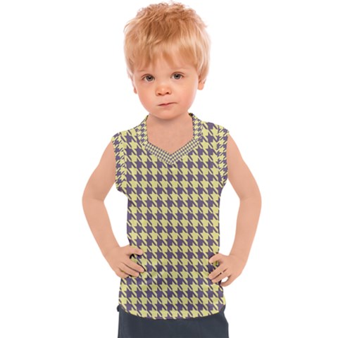 Houndstooth Kids  Sport Tank Top by nate14shop