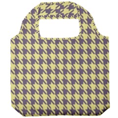 Houndstooth Foldable Grocery Recycle Bag by nate14shop