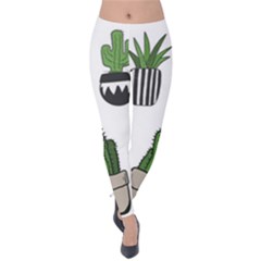 Succulents Velvet Leggings by nate14shop