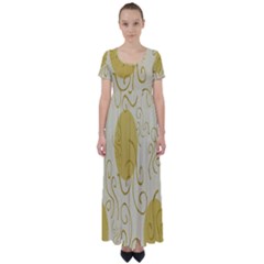 Sun High Waist Short Sleeve Maxi Dress by nate14shop