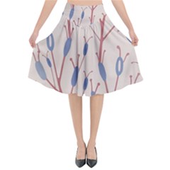 Abstract-006 Flared Midi Skirt