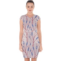 Abstract-006 Capsleeve Drawstring Dress  by nate14shop