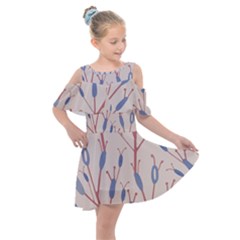 Abstract-006 Kids  Shoulder Cutout Chiffon Dress