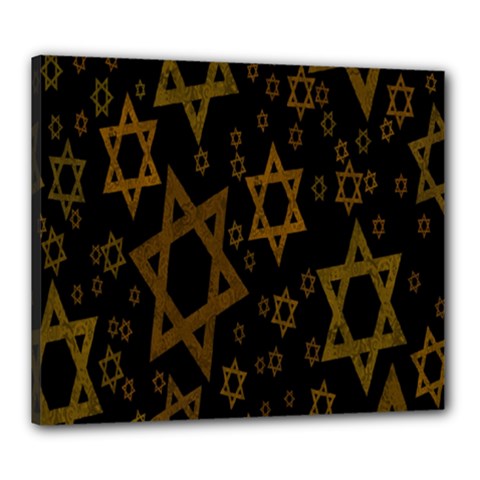 Star-of-david Canvas 24  X 20  (stretched) by nate14shop
