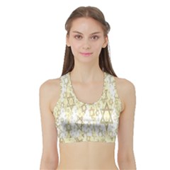 Star-of-david-001 Sports Bra With Border by nate14shop