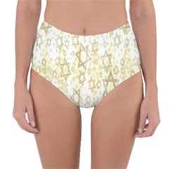 Star-of-david-001 Reversible High-waist Bikini Bottoms by nate14shop