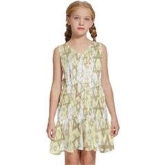 Star-of-david-001 Kids  Sleeveless Tiered Mini Dress