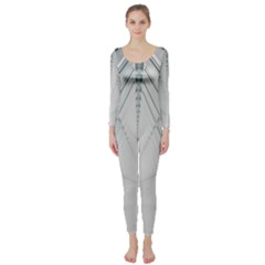 Architecture Building Long Sleeve Catsuit