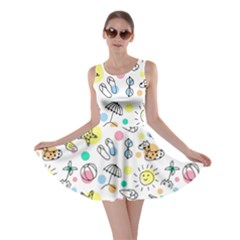 Drawing Pattern Skater Dress by artworkshop