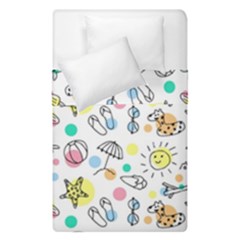 Drawing Pattern Duvet Cover Double Side (single Size) by artworkshop