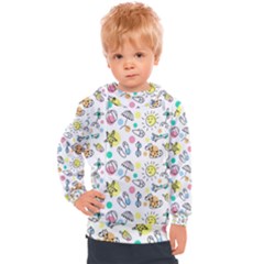 Drawing Pattern Kids  Hooded Pullover