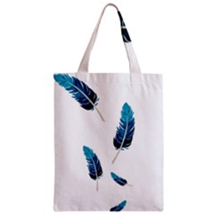 Feather Bird Zipper Classic Tote Bag by artworkshop