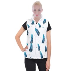 Feather Bird Women s Button Up Vest by artworkshop