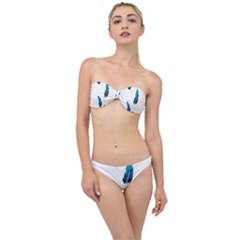 Feather Bird Classic Bandeau Bikini Set by artworkshop