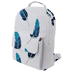 Feather Bird Flap Pocket Backpack (small) by artworkshop