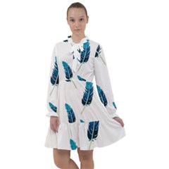 Feather Bird All Frills Chiffon Dress by artworkshop