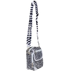 Fingerprint Shoulder Strap Belt Bag by artworkshop