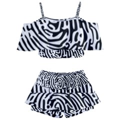 Fingerprint Kids  Off Shoulder Skirt Bikini by artworkshop