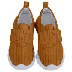 Hardwood Vertical Kids  Velcro No Lace Shoes