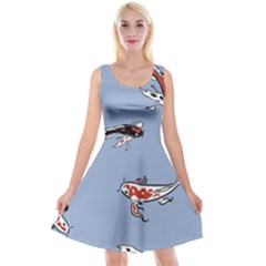 Fish Carp Koi Koi Reversible Velvet Sleeveless Dress by artworkshop