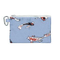 Fish Carp Koi Koi Canvas Cosmetic Bag (medium) by artworkshop