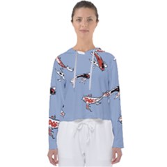 Fish Carp Koi Koi Women s Slouchy Sweat