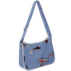 Fish Carp Koi Koi Zip Up Shoulder Bag by artworkshop