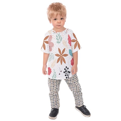 Nature Flora Kids  Raglan Tee by artworkshop