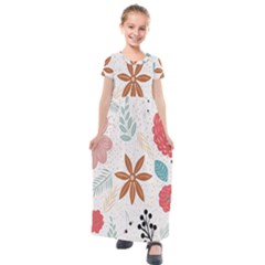 Nature Flora Kids  Short Sleeve Maxi Dress