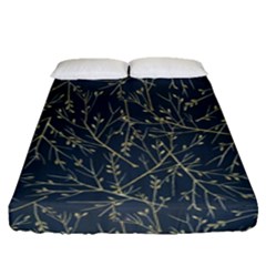 Nature Twigs Fitted Sheet (queen Size) by artworkshop