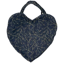 Nature Twigs Giant Heart Shaped Tote by artworkshop