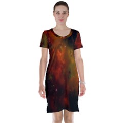 Space Science Short Sleeve Nightdress by artworkshop