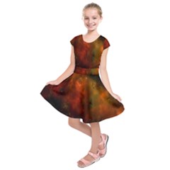 Space Science Kids  Short Sleeve Dress by artworkshop