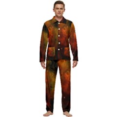 Space Science Men s Long Sleeve Velvet Pocket Pajamas Set by artworkshop