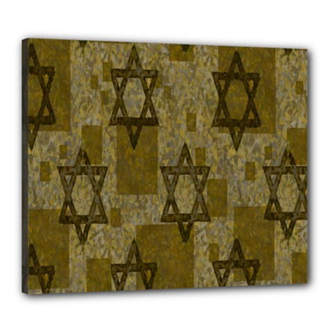 Star-of-david-002 Canvas 24  X 20  (stretched) by nate14shop