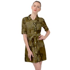 Star-of-david-002 Belted Shirt Dress by nate14shop