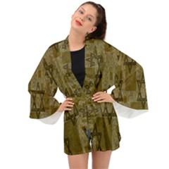Star-of-david-002 Long Sleeve Kimono