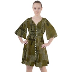 Star-of-david-002 Boho Button Up Dress