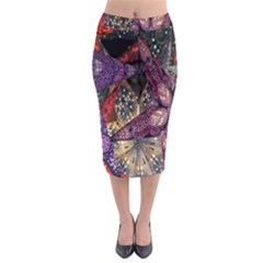 Stars-001 Midi Pencil Skirt