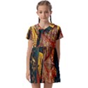 Stars-002 Kids  Asymmetric Collar Dress View1