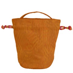 Orange Drawstring Bucket Bag by nate14shop